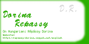 dorina repassy business card