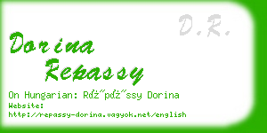 dorina repassy business card